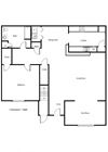 1 Bedroom Floor Plan